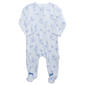 Baby Boy (NB-9M) Quiltex Floral Basic Sleep N Play Sleeper - image 1