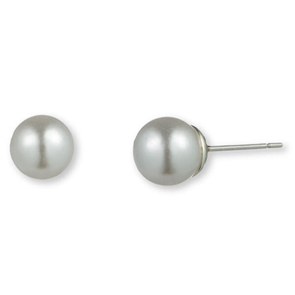 Gloria Vanderbilt Faux Pearl Stud Earrings - image 