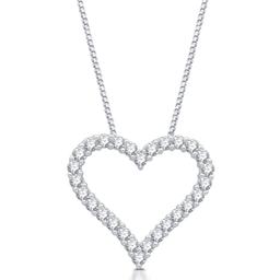Nova Star(R) 1ctw. Lab Grown Diamond Heart Shape Pendant