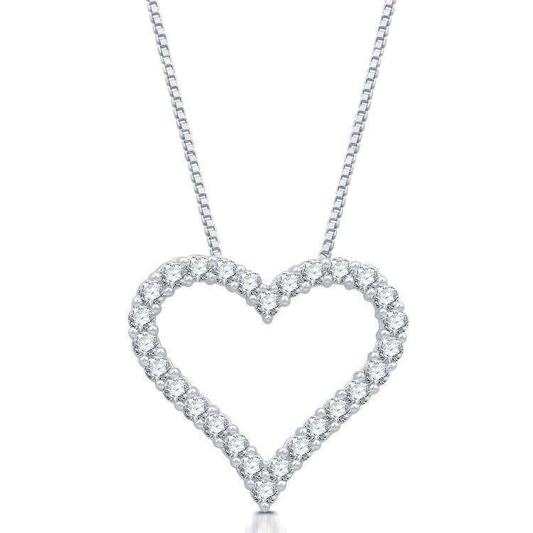 Nova Star(R) 1ctw. Lab Grown Diamond Heart Shape Pendant