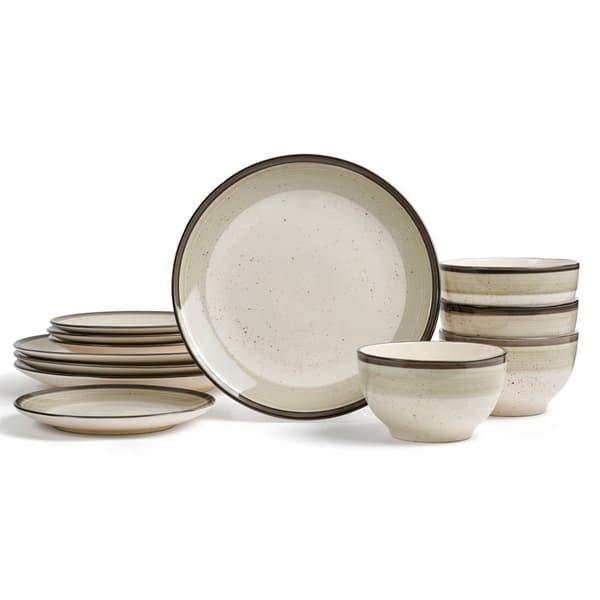 Earth & Clay Harlow 12-Piece Earthenware Dinnerware Set