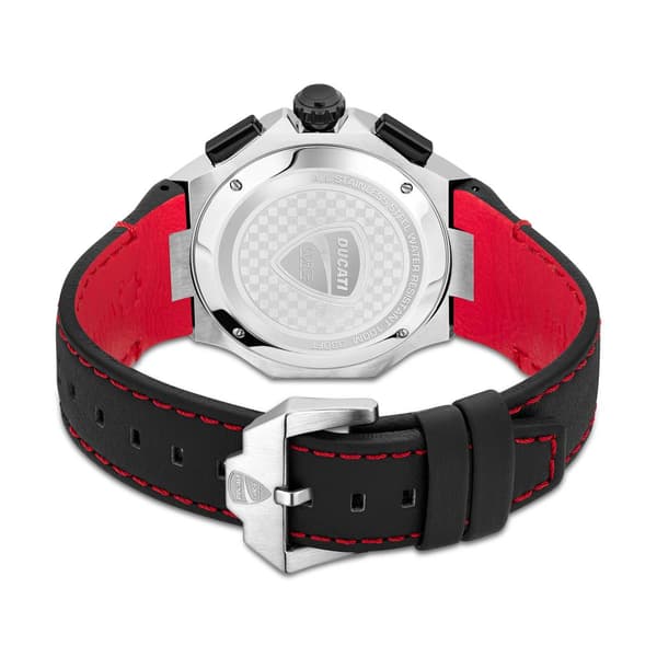 Mens Ducati Corse Motore Black Band/Black Dial Watch-DTWGC0000302