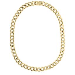 Mens Lynx Stainless Steel Chunky Curb Chain Necklace