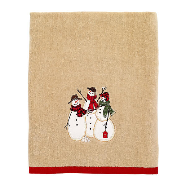 Avanti Snowmen Gathering Bath Towel Collection - image 