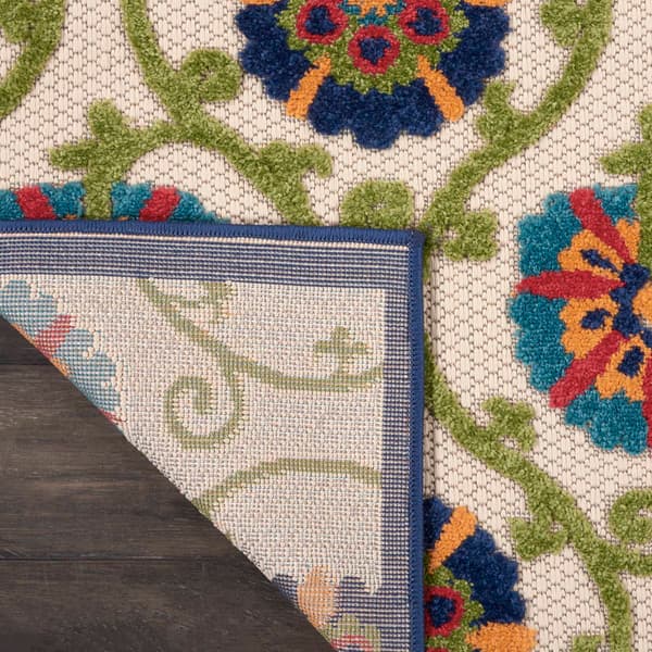 Nourison Aloha Vines Contemporary Indoor/Outdoor Area Rug