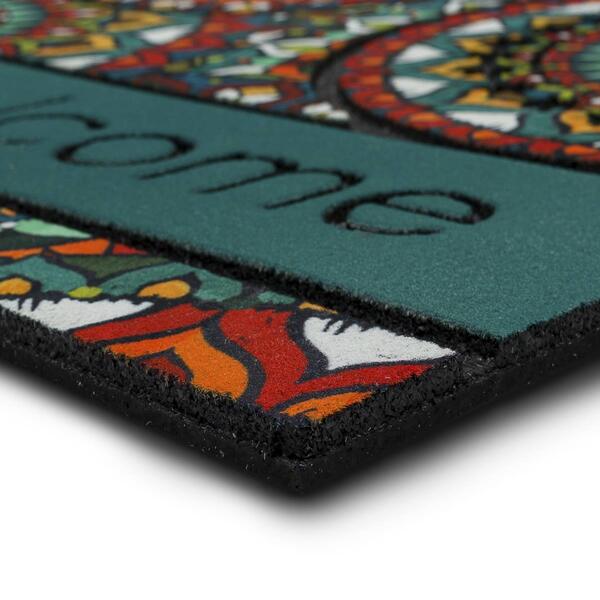 Mohawk Home Bohemian Kingdom Mosaic Welcome Rectangle Doormat