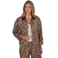 Petite Ruby Rd. Game of Luxe Leopard Denim Jacket - image 1