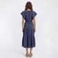 Womens Emma & Michele Flutter Sleeve Tier Midi Dress - image 2