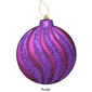 DAK 6pc. Matte Glitter Swirl Shatterproof Disc Ornaments - image 4