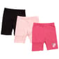 Girls (7-12) BTween® 3pk. Solid & Flower Graphic Bike Shorts - image 2