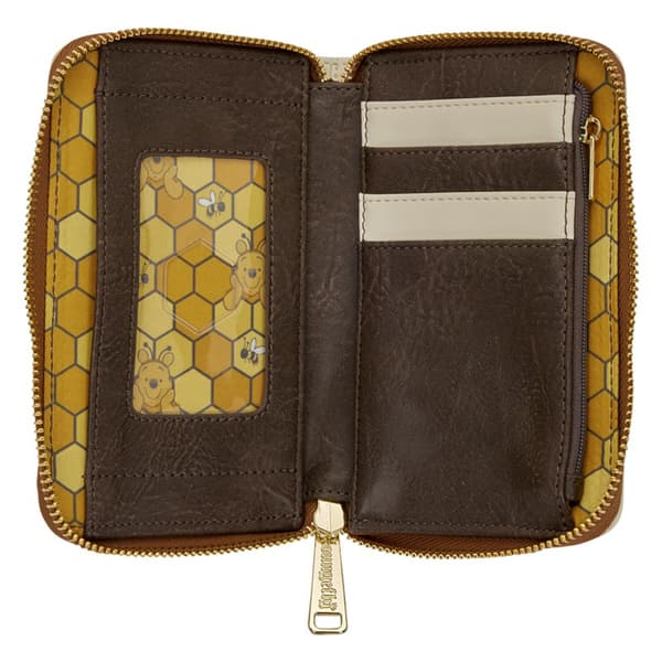 Womens Loungefly Winnie The Pooh & Bees Zip Around Wallet