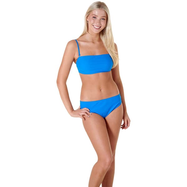 Juniors YMI&#174; Solid 2pc. Bandeau Bikini Swim Set