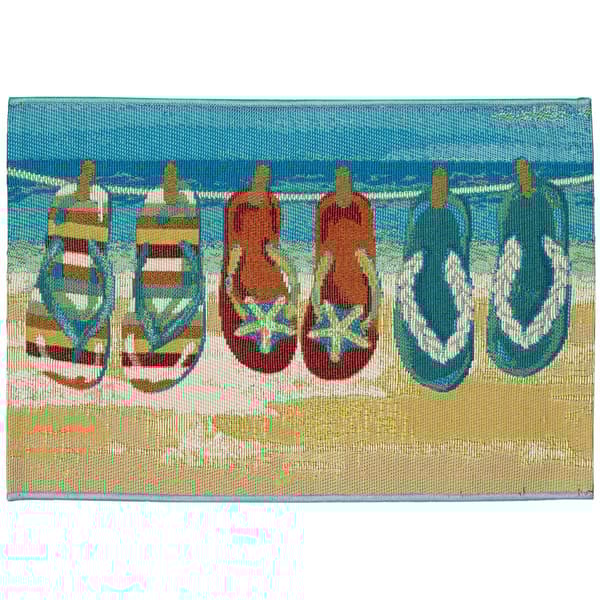 Liora Manne Esencia Flip Flops Forever Rectangular Accent Rug