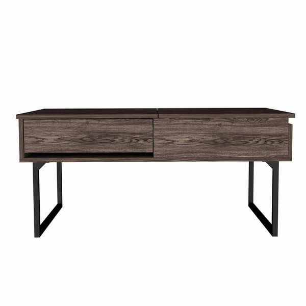 FM FURNITURE Hamilton Dark Walnut Lift Top Coffee Table - image 