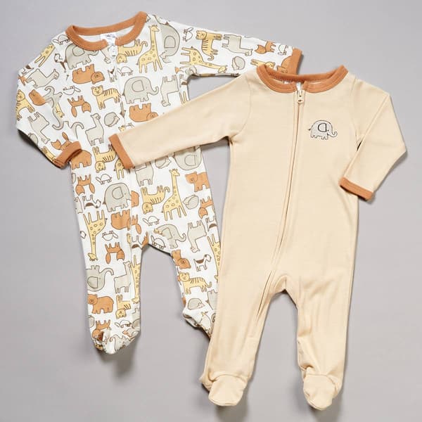 Baby Unisex (3-9M) Little Beginnings(R) 2pk. Animal Sleep & Plays - image 