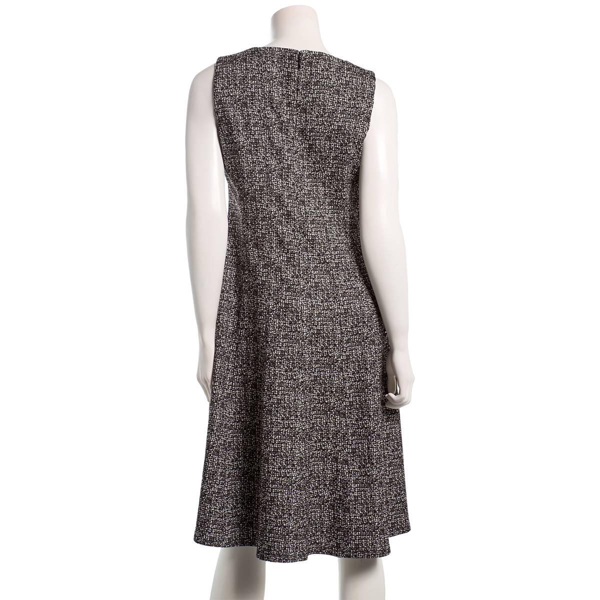 Petite Kasper Sleeveless Speckled Fit And Flare Dress