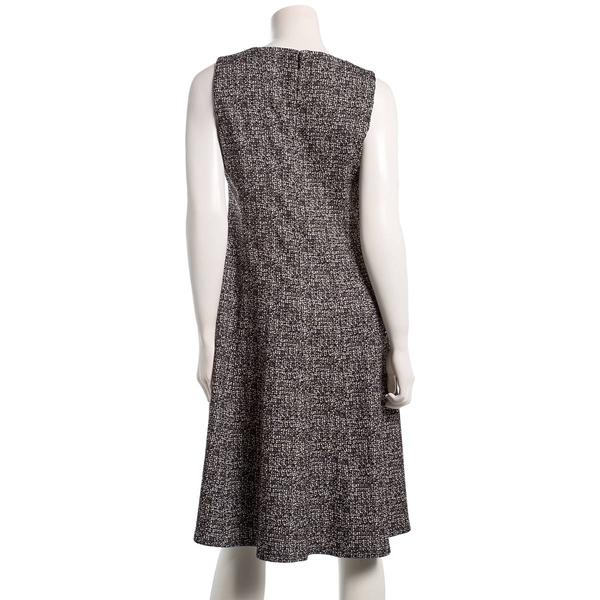 Petite Kasper Sleeveless Speckled Fit And Flare Dress