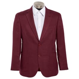 Mens Nautica Structure Weave Sport Coat - Burgundy