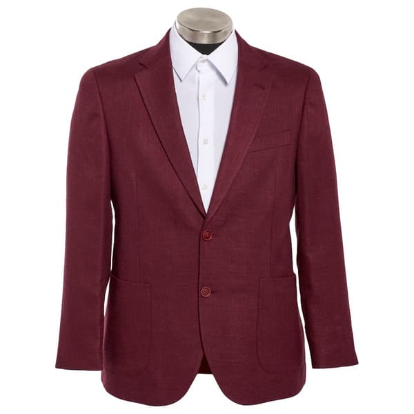 Mens Nautica Structure Weave Sport Coat - Burgundy - image 