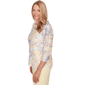 Petite Alfred Dunner Al Fresco Paisley Stud Embellished Blouse - image 4