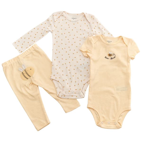 Baby Girl (NB-24M) Carter''s(R) Bee 3pc. Bodysuits & Pants Set - image 