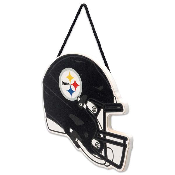Open Road Steelers Hanging Wood Helmets