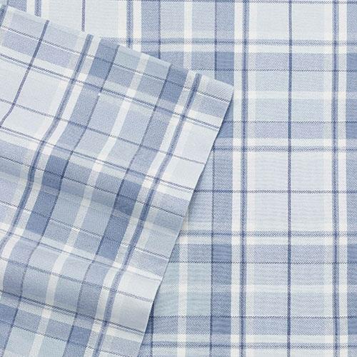 Laura Ashley® Mulholland Plaid Blue Flannel Sheet Set