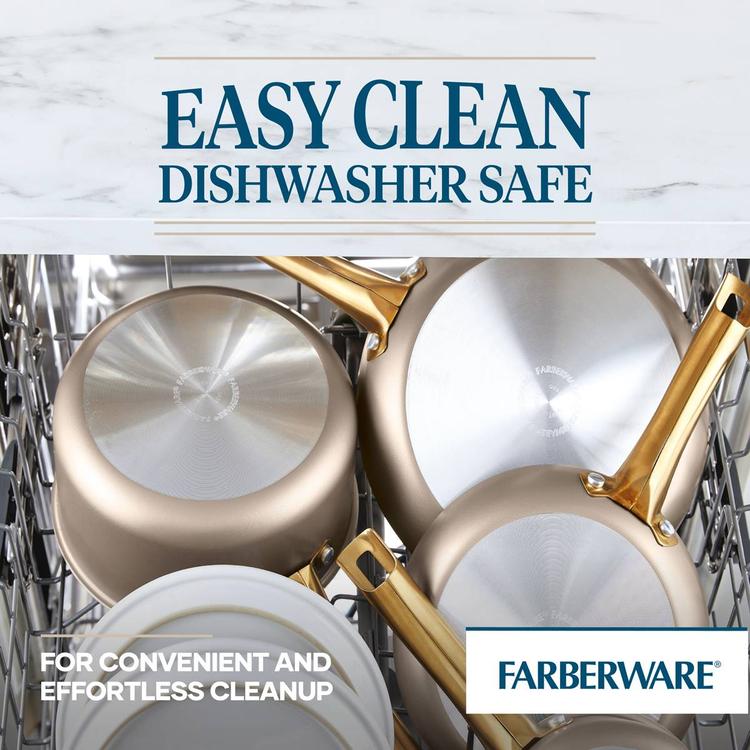 Farberware® Radiant 12pc. Cookware Set - Champagne