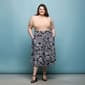 Plus Size 24/7 Comfort Apparel Black Geometric Pocket Midi Skirt - image 4