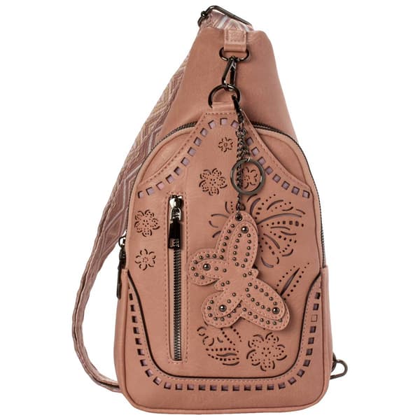 Sam & Hadley Laser Cut Sling Bag - image 