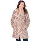 Plus Size Kenneth Cole&#40;R&#41; Faux Fur Walker Coat with Notch Collar - image 1