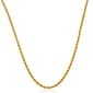 Gianni Argento 24in. Gold over Sterling Rope Chain Necklace - image 1