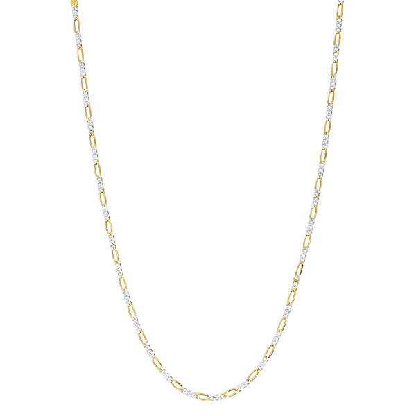Gold Classics(tm) Gold Over Sterling Silver Figaro Chain Necklace - image 