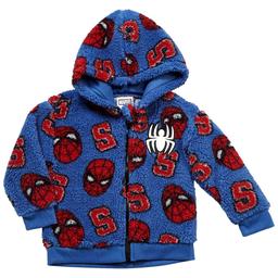 Toddler Boy Marvel Spider-Man Zip-Up Hooded Sherpa Jacket