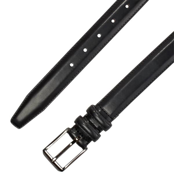 Mens Bill Blass 30mm Double Loop Leather Dress Belt - image 