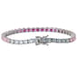 Splendere 7.25in. Multi-Color Cubic Zirconia Tennis Bracelet - image 2