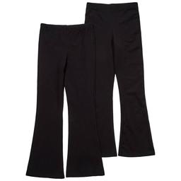 Girls (7-12) BTween(R) 2pk. Marled & Solid Flare Leggings