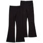 Girls (7-12) BTween(R) 2pk. Marled & Solid Flare Leggings - image 1