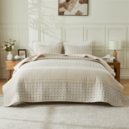 Patina Vie Maison Vintage Floral Loretta Rosey Lace Quilt Set