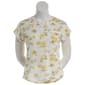 Plus Size Architect(R) Short Sleeve Split Neck Sunflower Tee - image 1