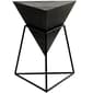 9th & Pike(R) Black Metal and Wood Modern Accent Table - image 1