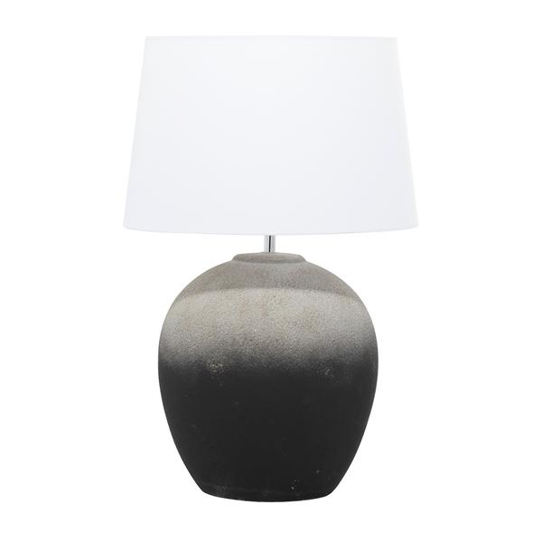 9th & Pike(R) Black Round Ceramic Transitional Table Lamp - image 