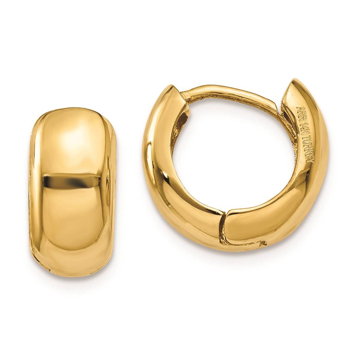 Gold Classics™ 12mm Hinged Hoop Earrings
