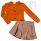 Girls &#40;7-12&#41; BTween&#40;R&#41; 3pc. Set w/ Plaid Skirt - Desert Sun - image 1