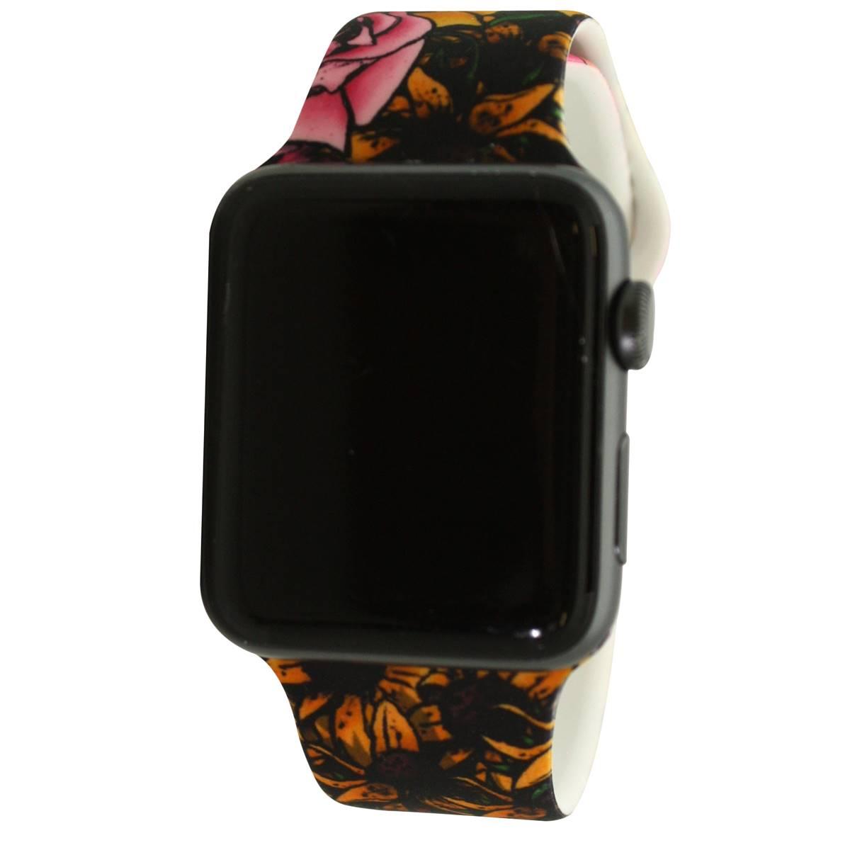 Womens Olivia Pratt™ Apple Watch Band - 8844-TATTOOFLOWERS