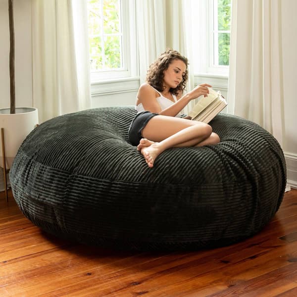 Jaxx 6ft. Cocoon Mondo Fur Large Bean Bag Chair