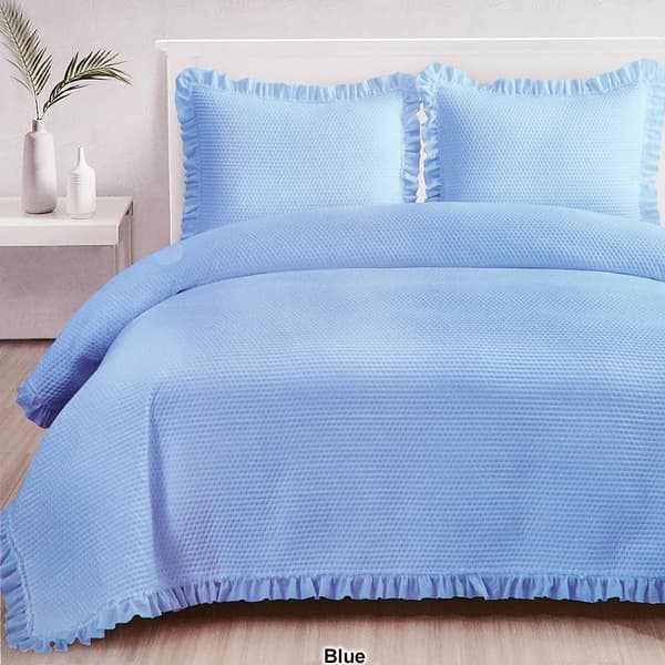 Spirit Linen Home Emma Ruffled Quilt Set