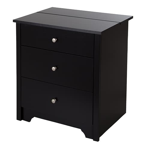 South Shore Vito Nightstand - Pure Black - image 