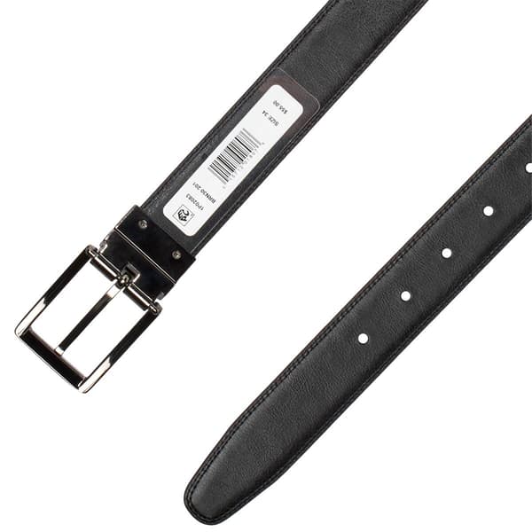Mens Perry Ellis 32mm Reversible Double Leather Belt