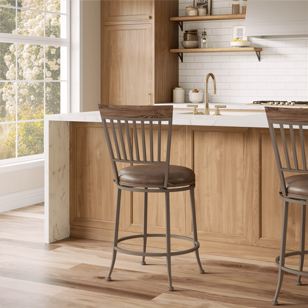 HH2 Home Hawkins Commercial Grade Counter Height Swivel Stool